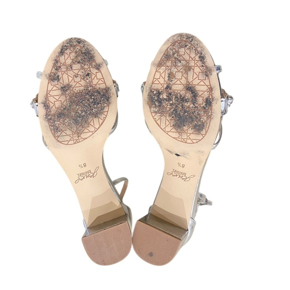 Jewel Badgley Mischka Silver Sandals - Picture 11 of 14